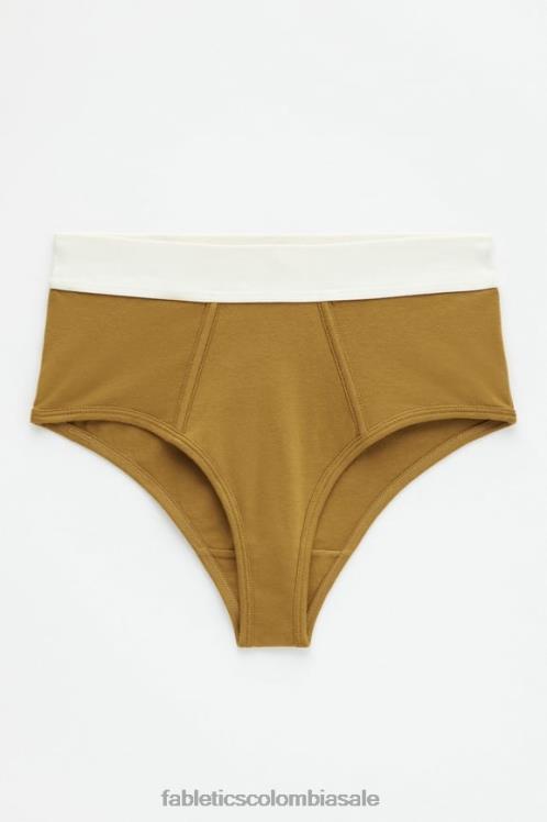 co Fabletics mujer calzoncillos 24-7 talle alto bronce oscuro 6ZJ062867