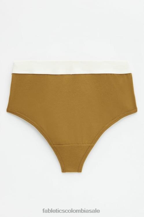 co Fabletics mujer calzoncillos 24-7 talle alto bronce oscuro 6ZJ062867