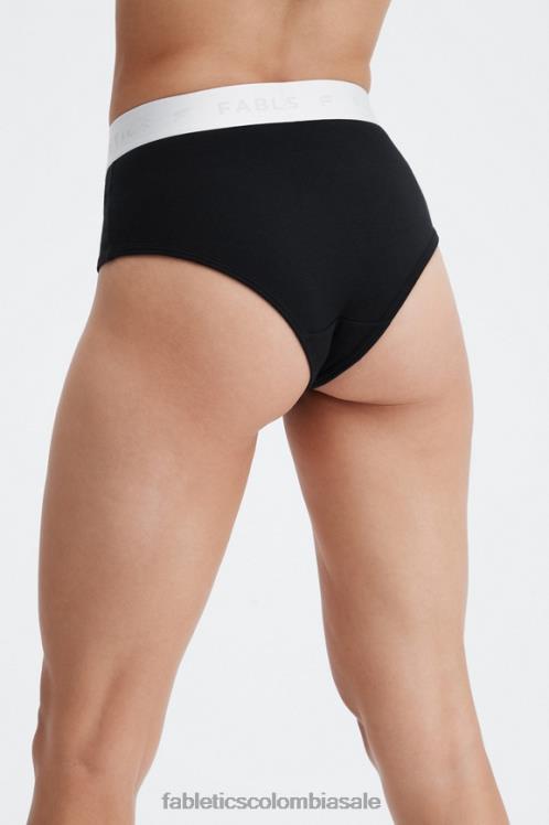 co Fabletics mujer calzoncillos 24-7 talle alto negro 6ZJ062864