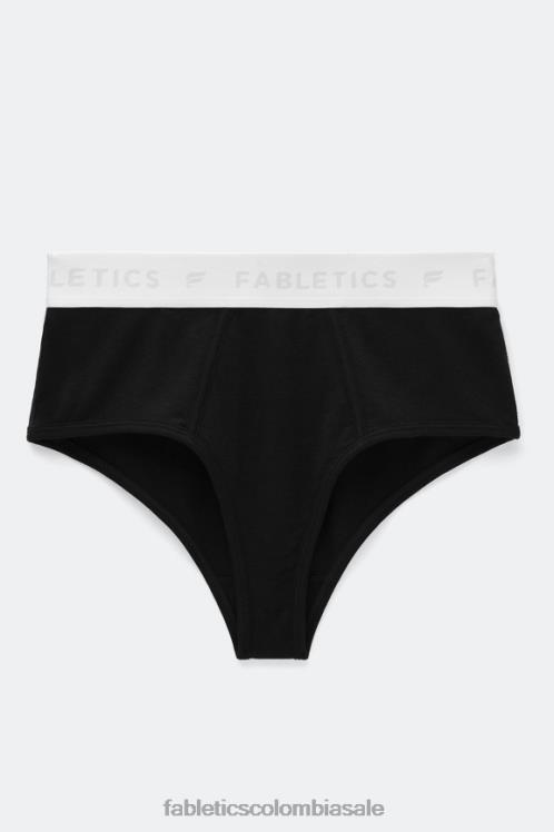 co Fabletics mujer calzoncillos 24-7 talle alto negro 6ZJ062864