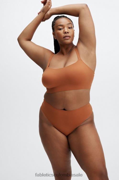 co Fabletics mujer calzoncillos atrevidos de corte alto aiko ladrillo quemado 6ZJ062905