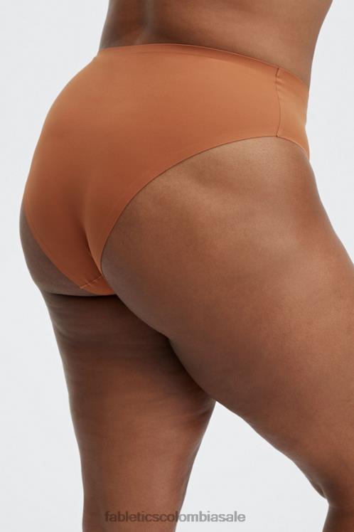 co Fabletics mujer calzoncillos atrevidos de corte alto aiko ladrillo quemado 6ZJ062905