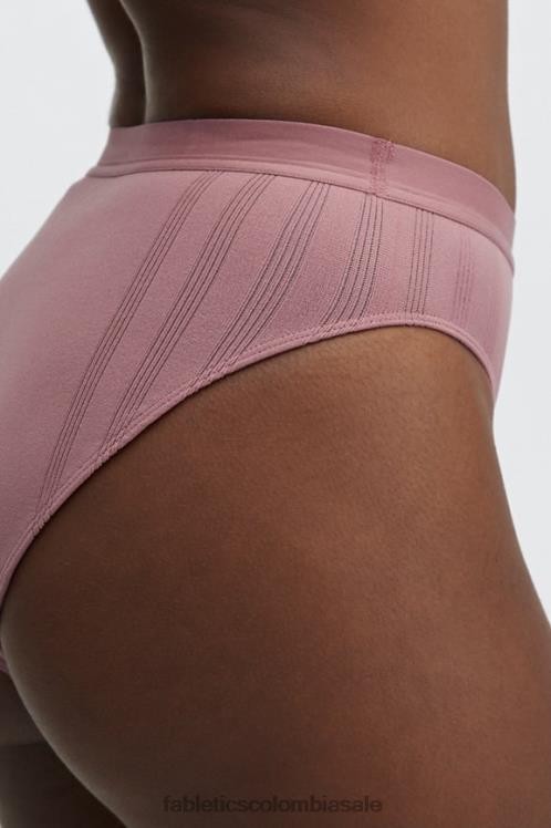 co Fabletics mujer calzoncillos de punto con cintura alta rosa tierra 6ZJ062856