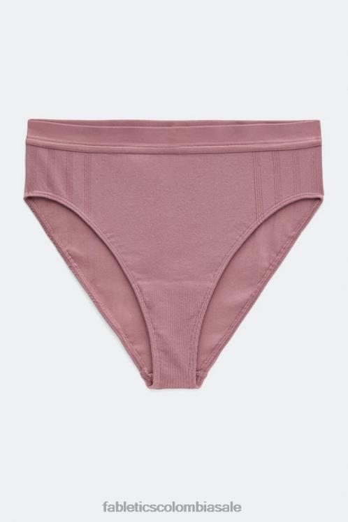 co Fabletics mujer calzoncillos de punto con cintura alta rosa tierra 6ZJ062856