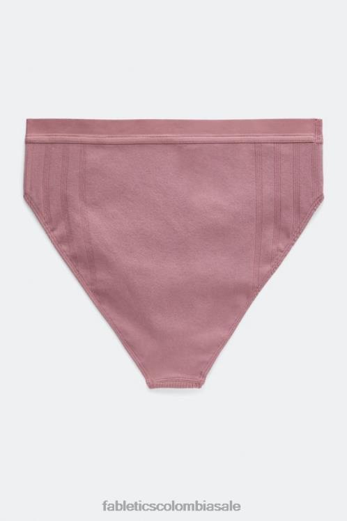 co Fabletics mujer calzoncillos de punto con cintura alta rosa tierra 6ZJ062856