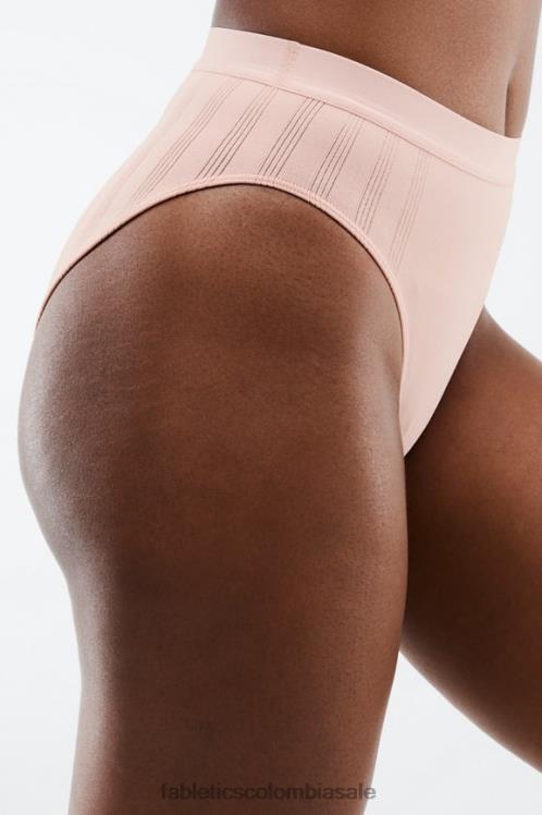 co Fabletics mujer calzoncillos de punto con cintura alta rosetón polvoriento 6ZJ062854