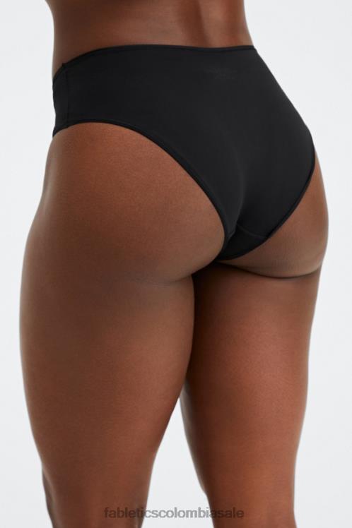 co Fabletics mujer slip clásico de tacto fino negro 6ZJ062833