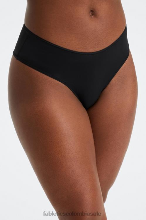 co Fabletics mujer slip clásico de tacto fino negro 6ZJ062833