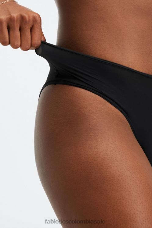 co Fabletics mujer slip clásico de tacto fino negro 6ZJ062833