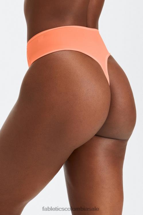 co Fabletics mujer tanga cintura alta tacto fino coral 6ZJ062882