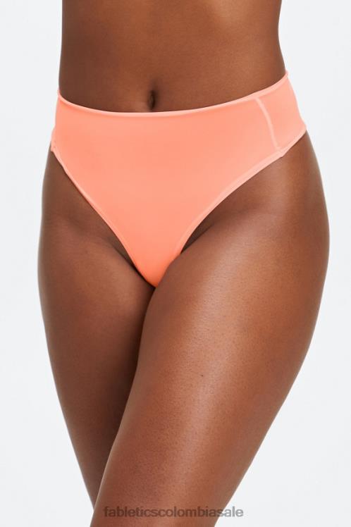 co Fabletics mujer tanga cintura alta tacto fino coral 6ZJ062882