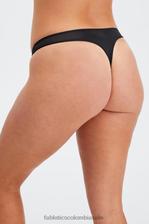 co Fabletics mujer tanga de tacto fino negro 6ZJ062844