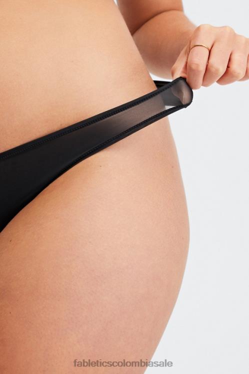co Fabletics mujer tanga de tacto fino negro 6ZJ062844