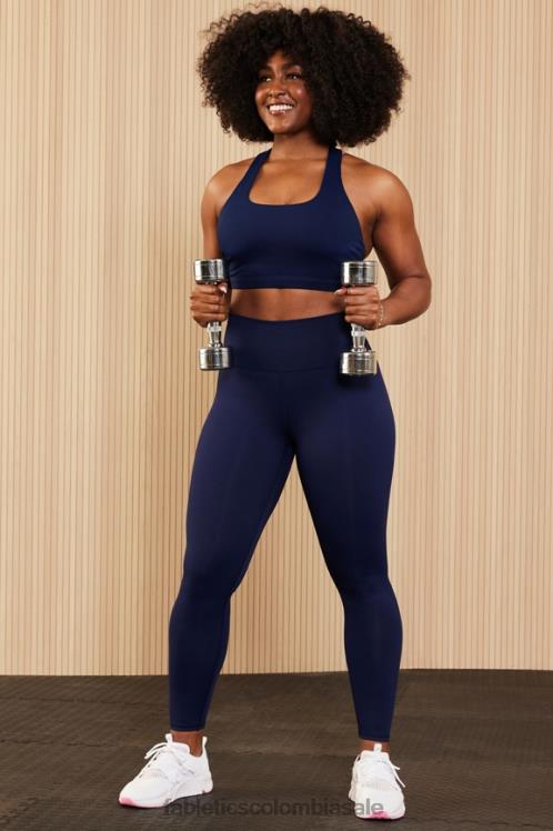 co Fabletics mujer Sujetador deportivo boost impacto medio 118 azul marino profundo/multi 6ZJ061775