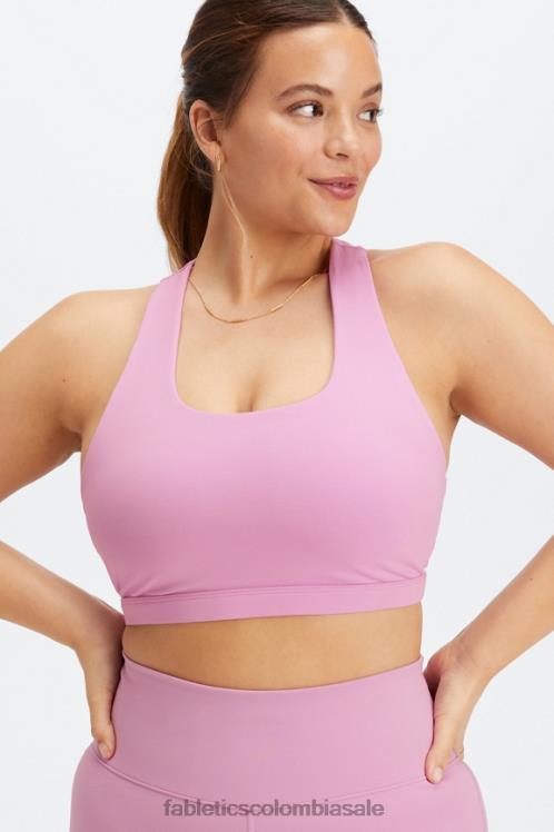 co Fabletics mujer Sujetador deportivo boost impacto medio 122 lila brumoso/multi 6ZJ061791