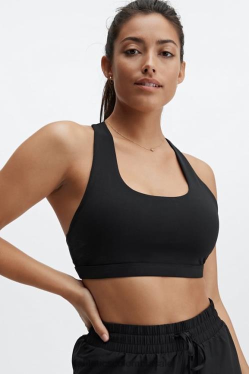 co Fabletics mujer Sujetador deportivo boost impacto medio 123 negro 6ZJ061796
