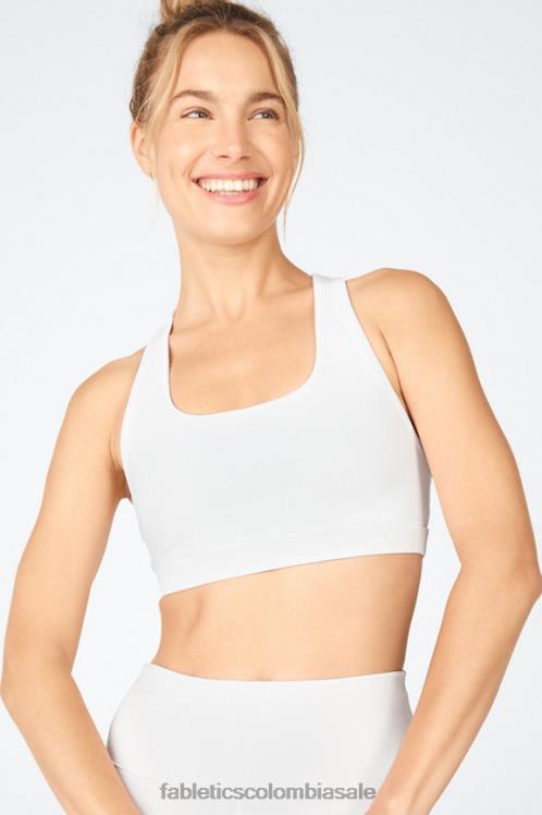 co Fabletics mujer Sujetador deportivo boost impacto medio 124 blanco/gota de limón/sorbete de naranja 6ZJ061804