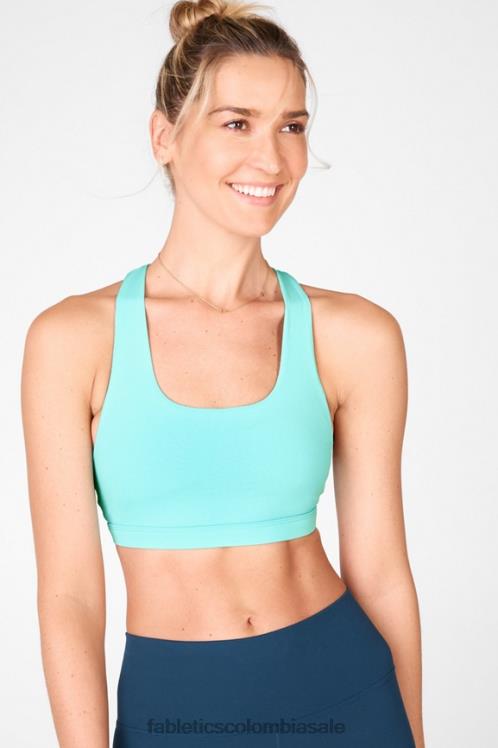 co Fabletics mujer Sujetador deportivo boost impacto medio 126 campana azul 6ZJ061814