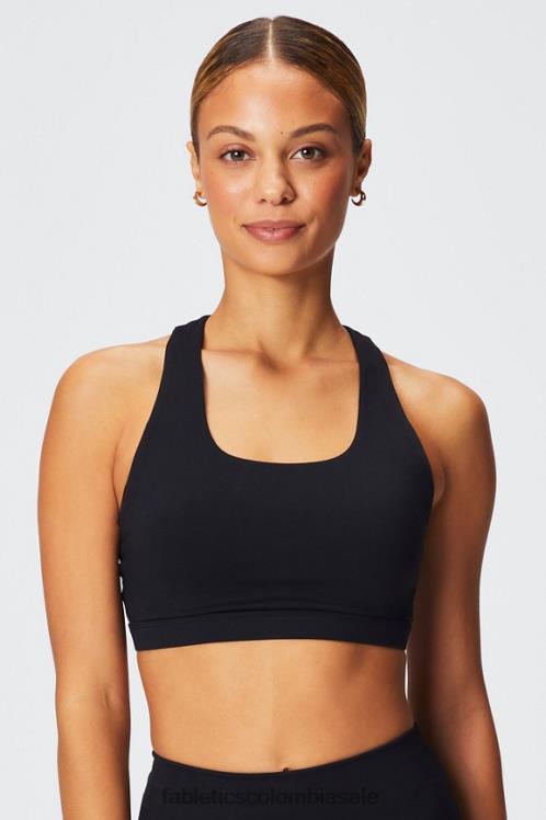 co Fabletics mujer Sujetador deportivo boost medio impacto 119 Guepardo ondulado negro/resaltador 6ZJ061780