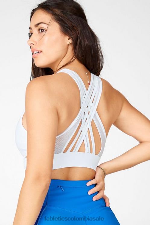 co Fabletics mujer Sujetador deportivo faye de impacto medio ii blanco 6ZJ061911