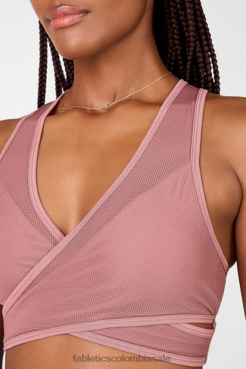 co Fabletics mujer Sujetador deportivo faye de impacto medio ii humo de orquídeas 6ZJ061912