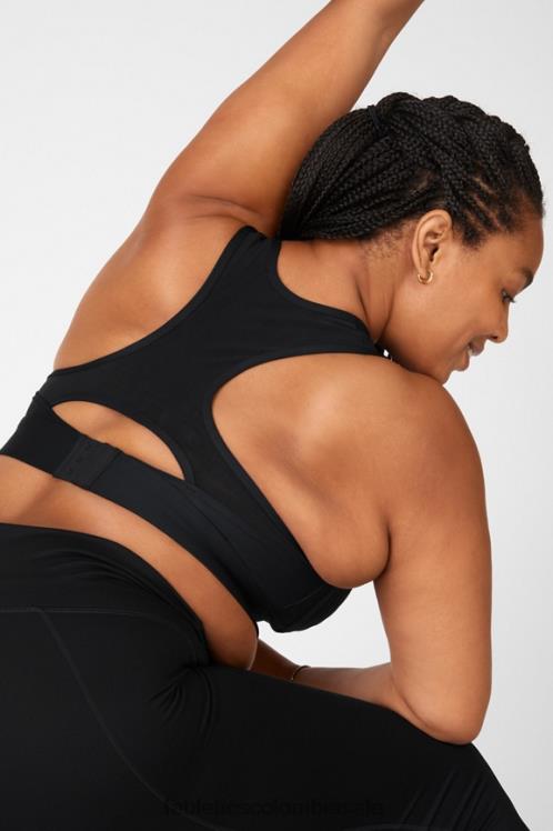 co Fabletics mujer sujetador deportivo blare de impacto medio ii negro 6ZJ061905