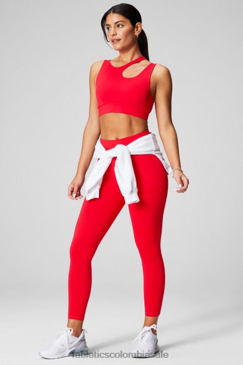 co Fabletics mujer sujetador deportivo callie de impacto medio cereza clásica 6ZJ061736