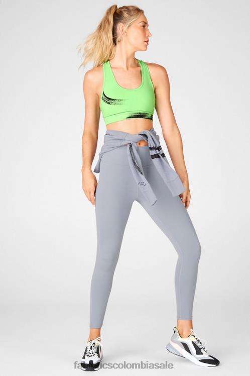 co Fabletics mujer sujetador deportivo de impacto medio con estampado de salvia periquito/pincelada 6ZJ061941