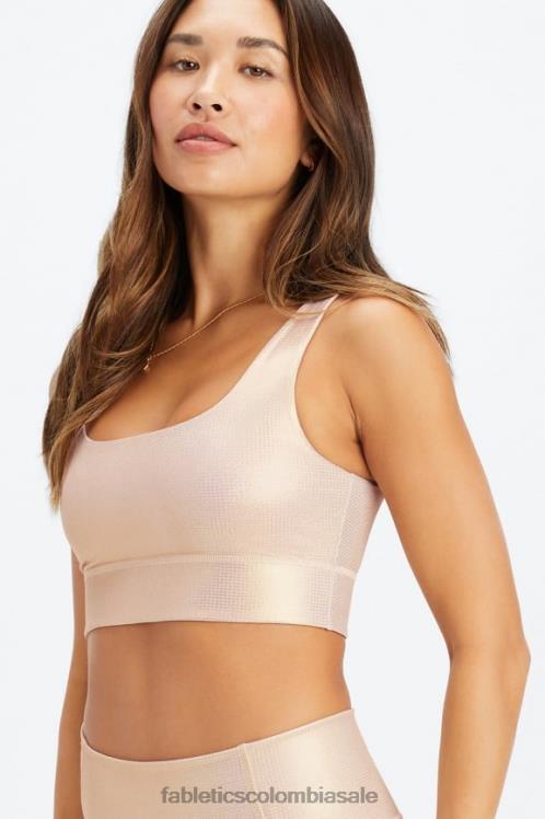 co Fabletics mujer sujetador deportivo de impacto medio harlyn holograma de oro 6ZJ061846