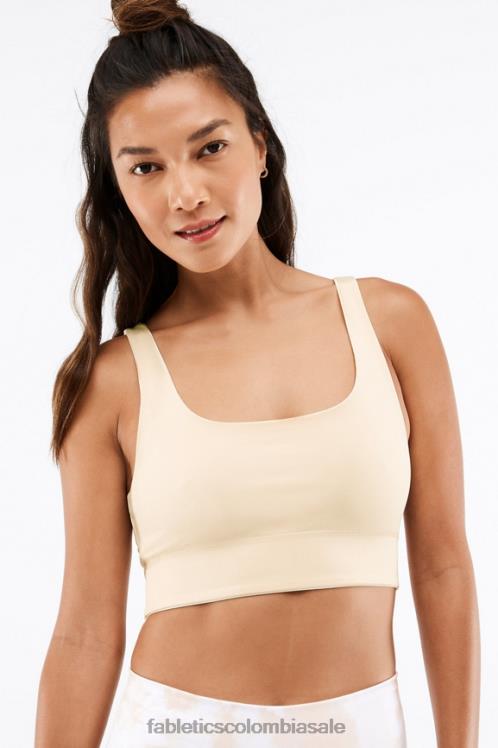 co Fabletics mujer sujetador deportivo de impacto medio harlyn midi magma de leche de miel 6ZJ061857
