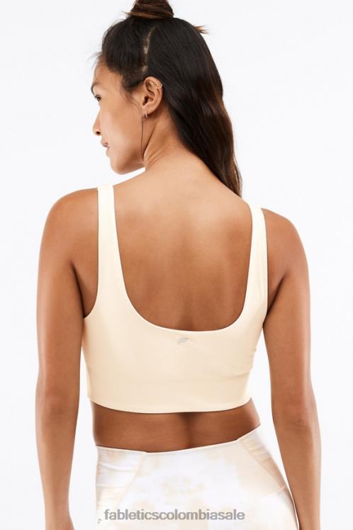 co Fabletics mujer sujetador deportivo de impacto medio harlyn midi magma de leche de miel 6ZJ061857