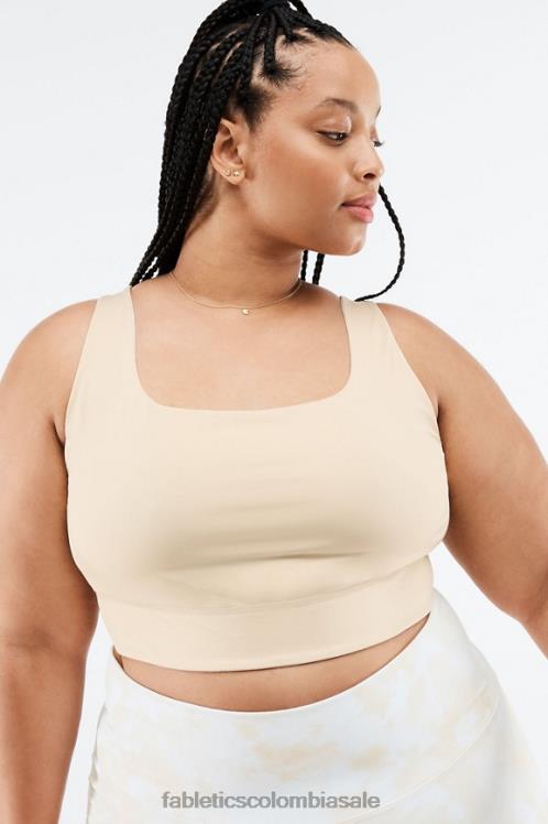 co Fabletics mujer sujetador deportivo de impacto medio harlyn midi magma de leche de miel 6ZJ061858