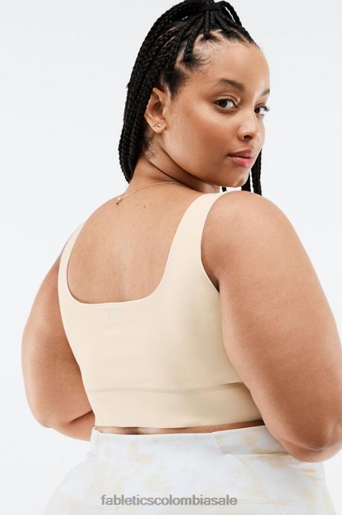 co Fabletics mujer sujetador deportivo de impacto medio harlyn midi magma de leche de miel 6ZJ061858