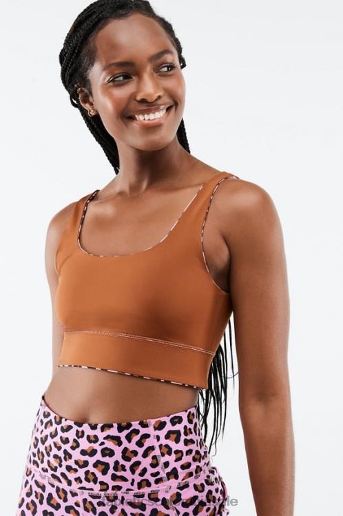 co Fabletics mujer sujetador deportivo de impacto medio harlyn midi rosa claro meru/teca 6ZJ061856