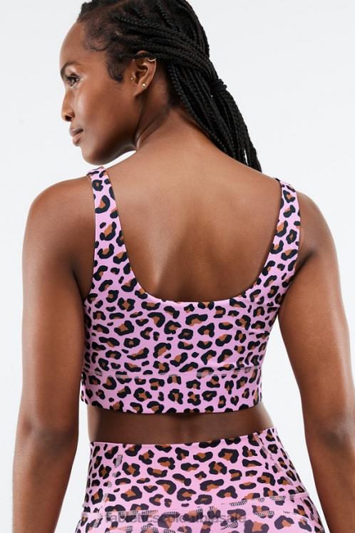 co Fabletics mujer sujetador deportivo de impacto medio harlyn midi rosa claro meru/teca 6ZJ061856