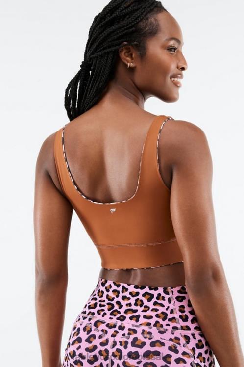 co Fabletics mujer sujetador deportivo de impacto medio harlyn midi rosa claro meru/teca 6ZJ061856