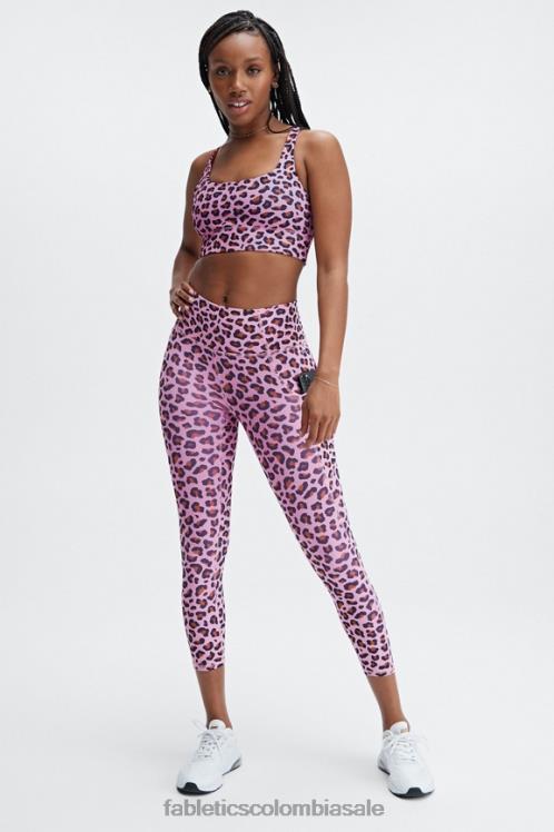 co Fabletics mujer sujetador deportivo de impacto medio harlyn midi rosa claro meru/teca 6ZJ061856