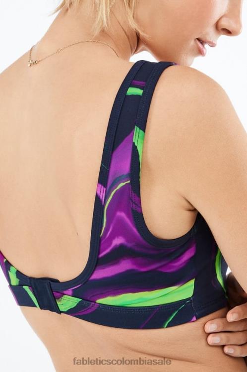 co Fabletics mujer sujetador deportivo de impacto medio rivka ola de neblina 6ZJ061891