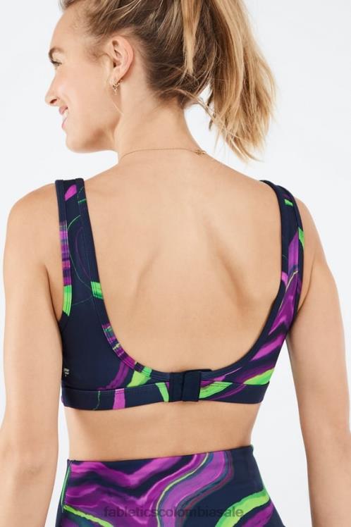 co Fabletics mujer sujetador deportivo de impacto medio rivka ola de neblina 6ZJ061891