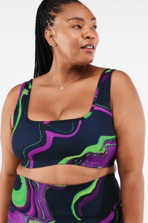 co Fabletics mujer sujetador deportivo de impacto medio rivka ola de neblina 6ZJ061892