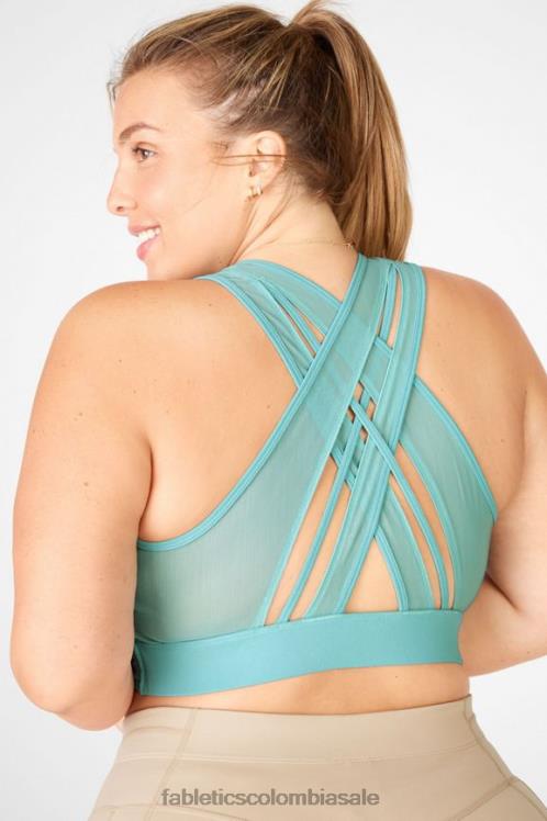co Fabletics mujer sujetador deportivo faye de impacto medio Acuario 6ZJ061915
