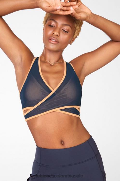 co Fabletics mujer sujetador deportivo faye de impacto medio paisaje a la deriva / trueno 6ZJ061913