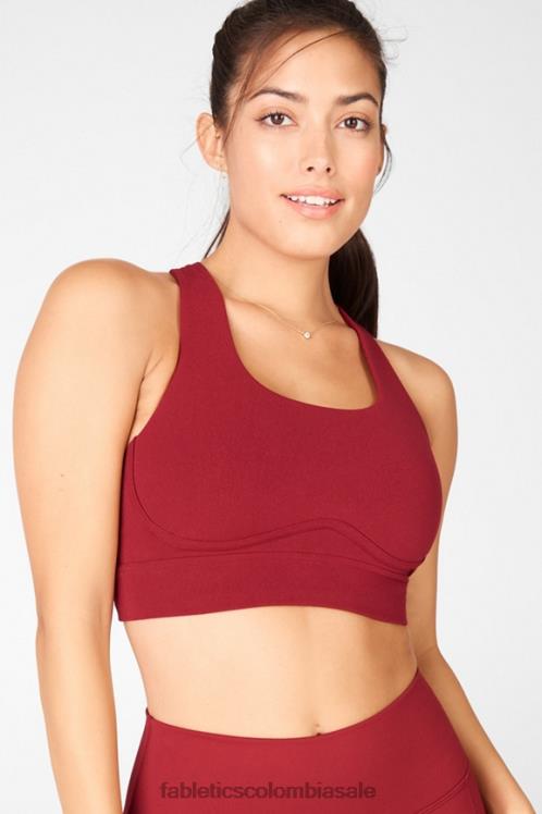 co Fabletics mujer sujetador deportivo freya sculptknit ladrillo/mandarín 6ZJ061899