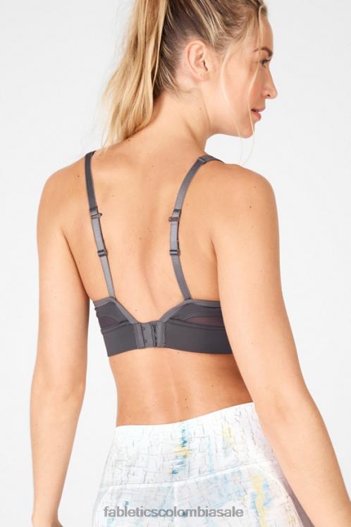 co Fabletics mujer sujetador deportivo khloe de impacto medio hierro 6ZJ061894