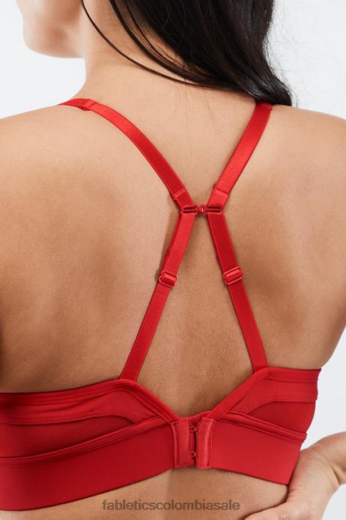 co Fabletics mujer sujetador deportivo khloe de impacto medio manzana roja 6ZJ061893