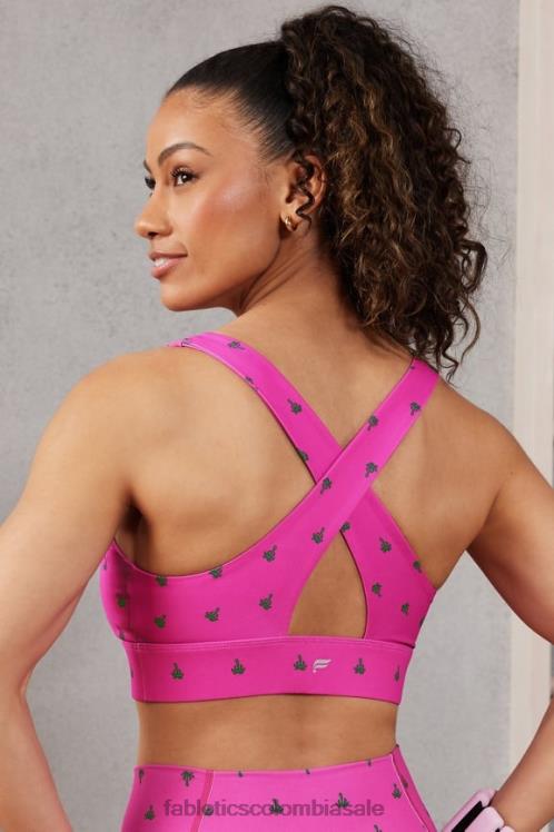 co Fabletics mujer sujetador deportivo oasis twist 105 palma rosada de la palma de la mano 6ZJ061702