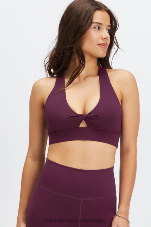 co Fabletics mujer sujetador deportivo oasis twist 107 borgoña 6ZJ061713