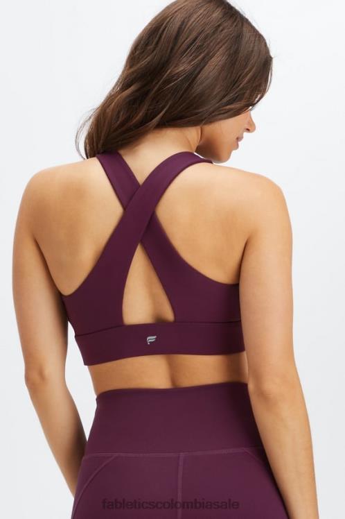 co Fabletics mujer sujetador deportivo oasis twist 107 borgoña 6ZJ061713