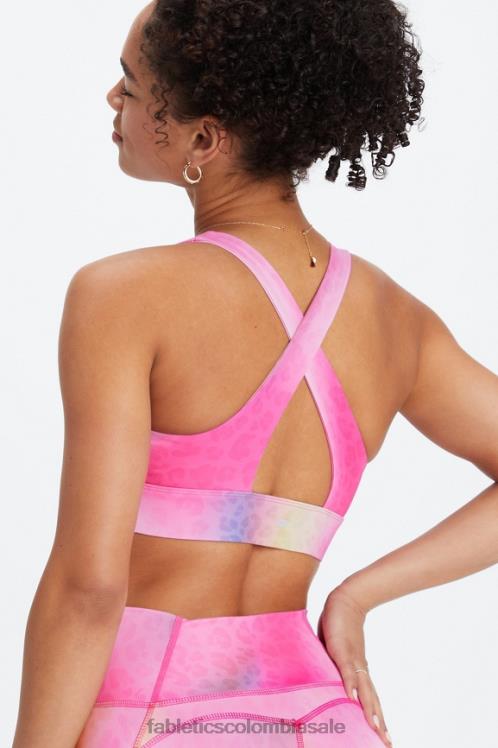 co Fabletics mujer sujetador deportivo oasis twist 108 ombre leopardo 6ZJ061714