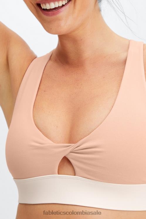 co Fabletics mujer sujetador deportivo oasis twist 108 tinte rosa/garceta 6ZJ061717